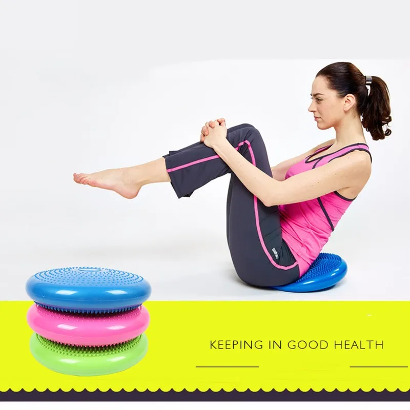 Durable Inflatable Yoga Stability Balance Disc Cushion Mat