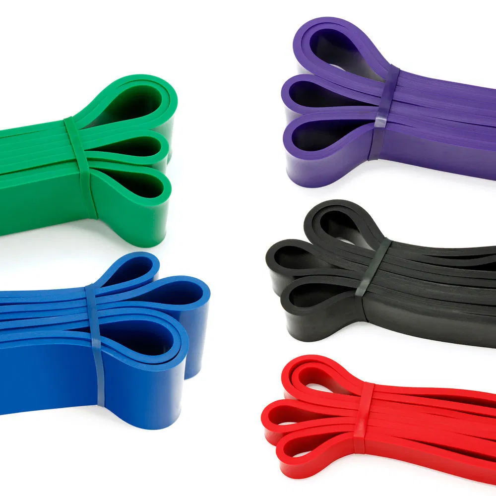 Durable Natural Latex Elastic Resistance Band with Logo Exercise Bands