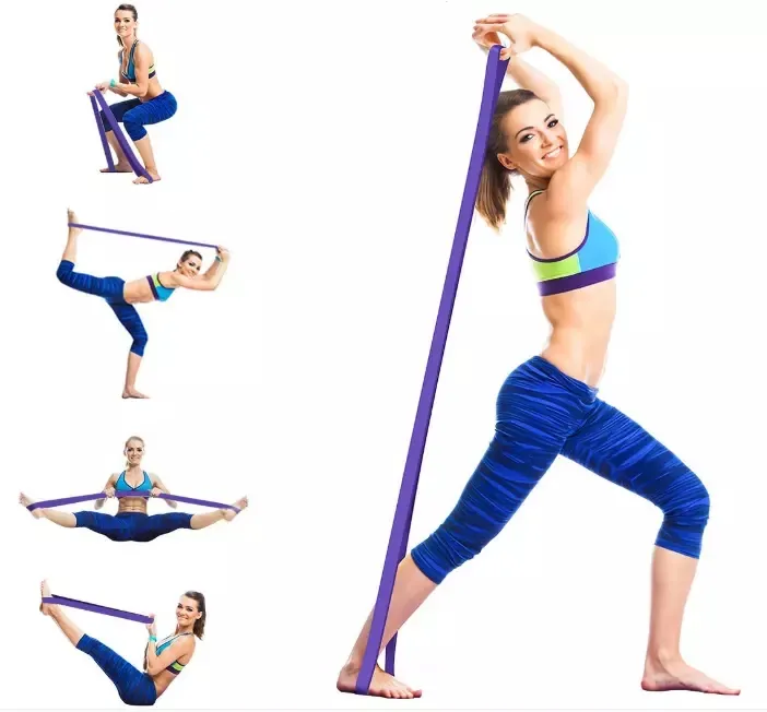 Durable Natural Latex Elastic Resistance Band with Logo Exercise Bands