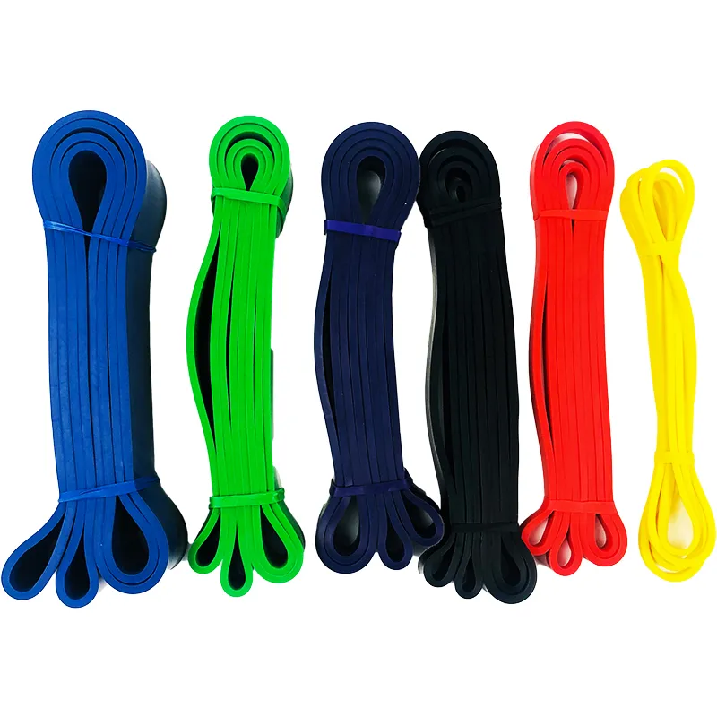 Durable Natural Latex Elastic Resistance Band with Logo Exercise Bands