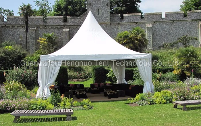 Easy to Assemble High Peak Pagoda 6mx6m Tent with Rain Gutter for Outdoor Party Events