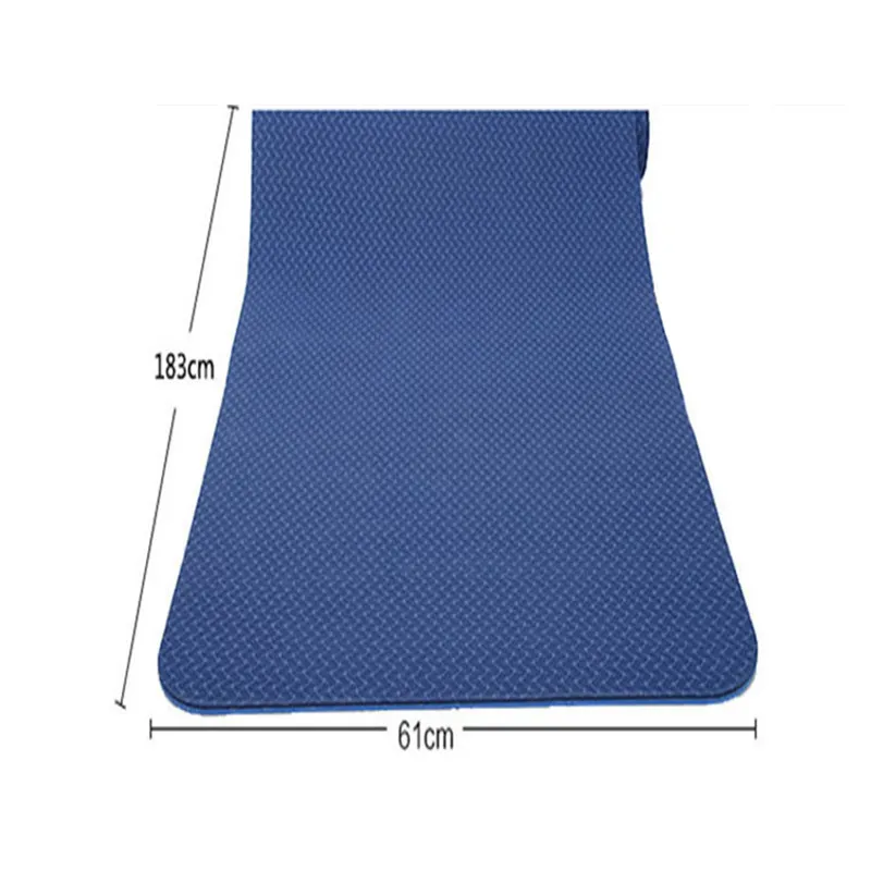 Eco Friendly Durable Private Label Organic Custom Logo Print Foldable Fitness TPE Yoga Mat
