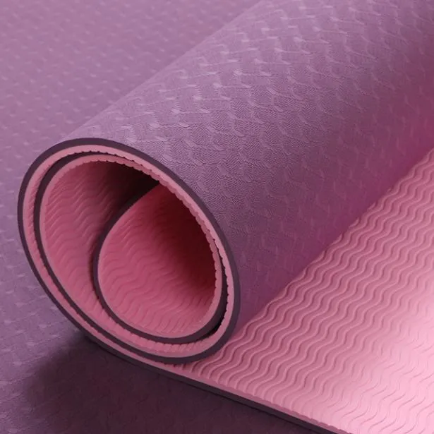 Eco Friendly Durable Private Label Organic Custom Logo Print Foldable Fitness TPE Yoga Mat