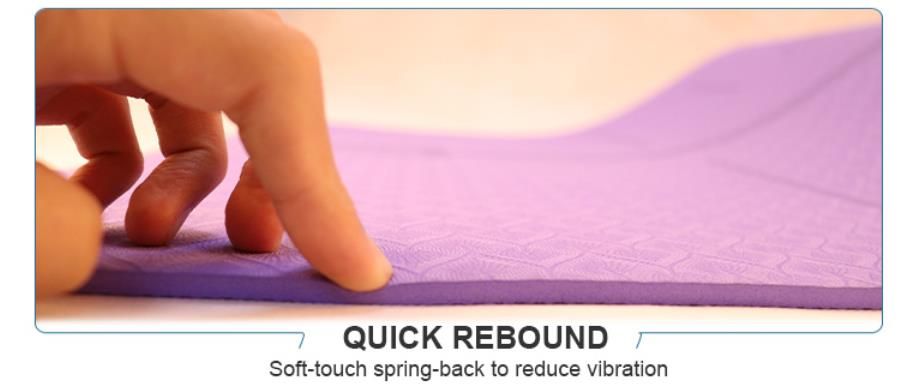 Eco Friendly Durable Private Label Organic Custom Logo Print TPE Yoga Mat Cheap Thick Fitness Foldable Travel Exercise Yoga Mat