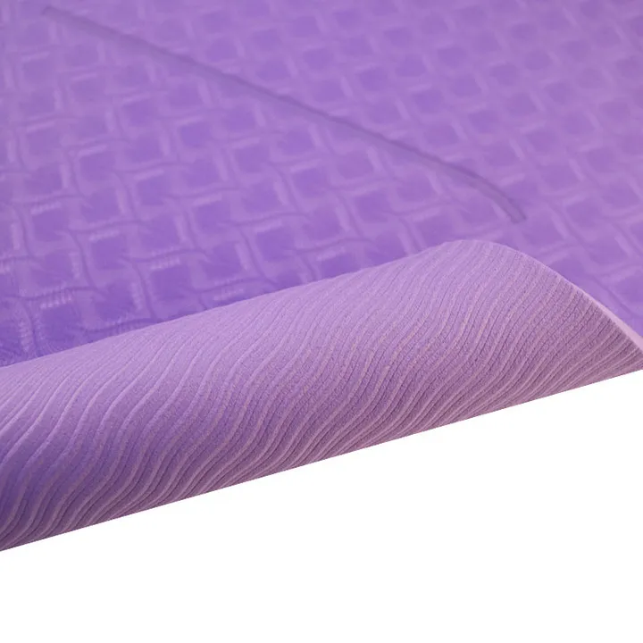 Eco Friendly Durable Private Label Organic Custom Logo Print TPE Yoga Mat Cheap Thick Fitness Foldable Travel Exercise Yoga Mat