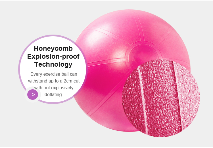 Eco-Friendly Gymnastics Fitness Equipment 55cm 65cm 75cm PVC Yoga Ball