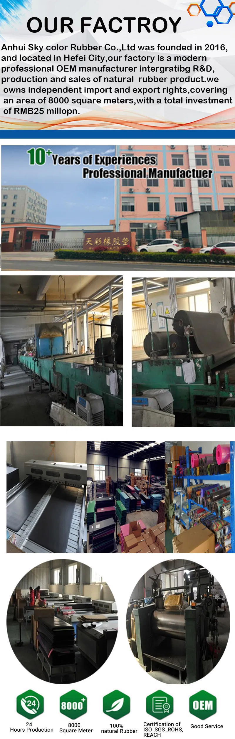 Eco-Friendly Natural PU Rubber Yoga Mat 183*61cm with Customize Logo