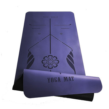 Eco-Friendly Natural PU Rubber Yoga Mat 183* 61cm with Customize Logo
