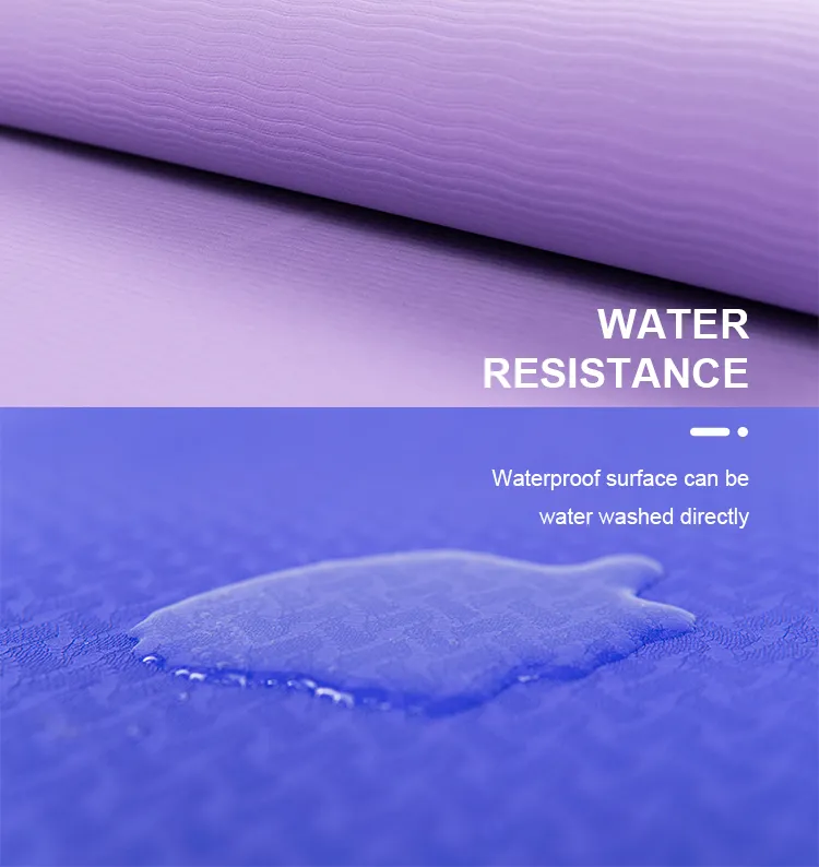 Eco-Friendly TPE Gym Pilates Mats Tapis Tapete De Yoga Non-Slip Sweat Absorbent Gymnastics Fitness Exercise Foldable Yoga Mat