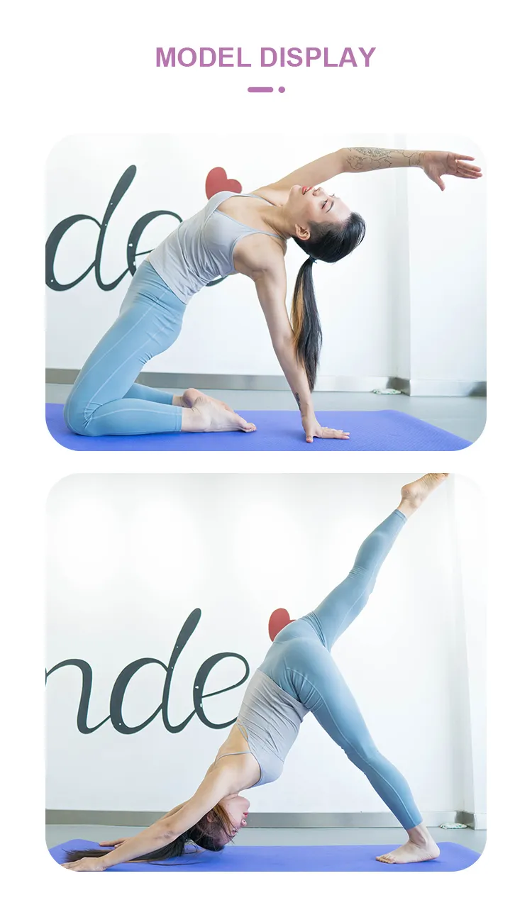 Eco-Friendly TPE Gym Pilates Mats Tapis Tapete De Yoga Non-Slip Sweat Absorbent Gymnastics Fitness Exercise Foldable Yoga Mat