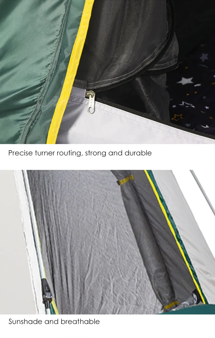 Factory Camping Tent 3-4 Person Pop up Waterproof Outdoor Tents Portable Hihg Quality Family Tent