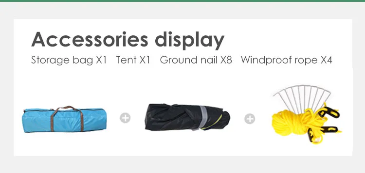 Factory Camping Tent 3-4 Person Pop up Waterproof Outdoor Tents Portable Hihg Quality Family Tent