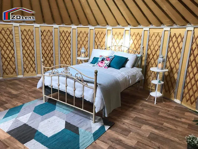Factory Price Customized Bamboo Yurt Tent Luxury Mongolian Tent