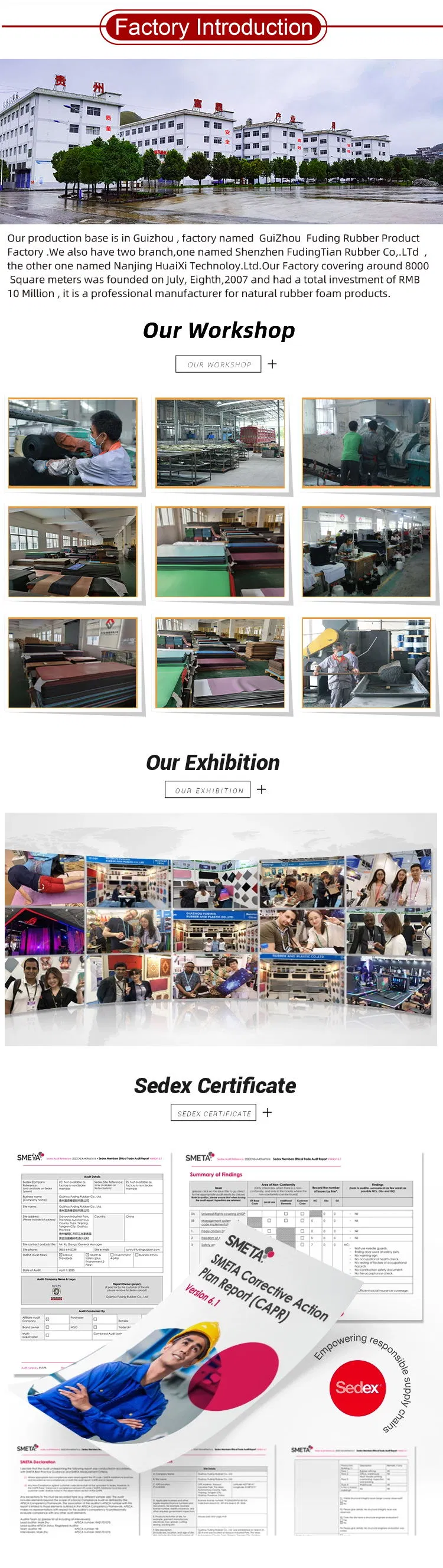 Factory Price High Density Durable PVC Yoga Mat Studio Using
