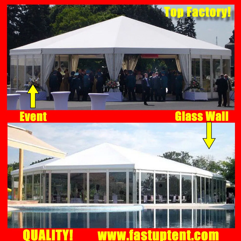 Fastup Manufacturer Clear Multi Side Tent for Real Estate Opening Diameter 12m 200 People Seater Guest