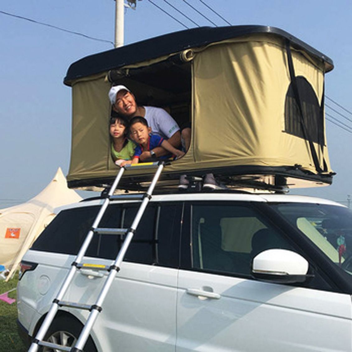 Fiberglass Hard Shell Car Top Roof Tent Campers Traliers
