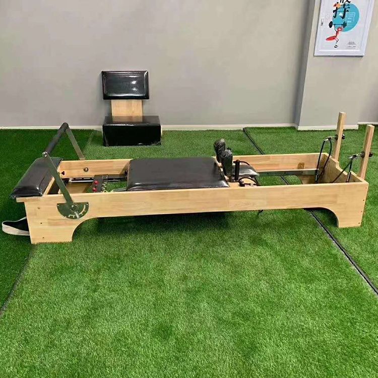 Figure Shaping Yoga Platform Gym Fitness Equipment Home Wooden Pilates Reformer