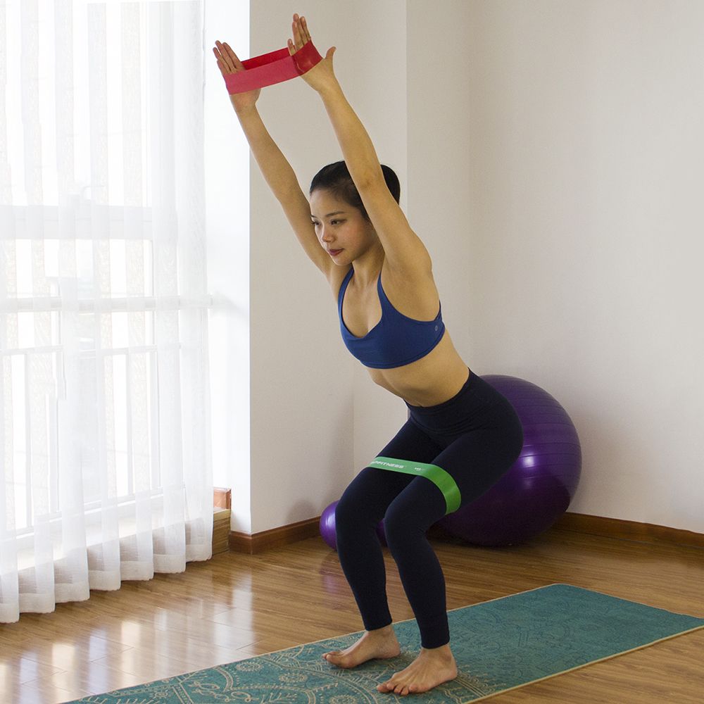 Fitness at-Home Workout Natural Latex Exercise Rubber Band Resistance Rubber Bands Set OEM 5 Pack