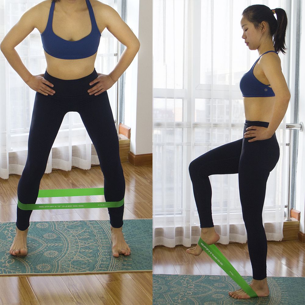 Fitness at-Home Workout Natural Latex Exercise Rubber Band Resistance Rubber Bands Set OEM 5 Pack