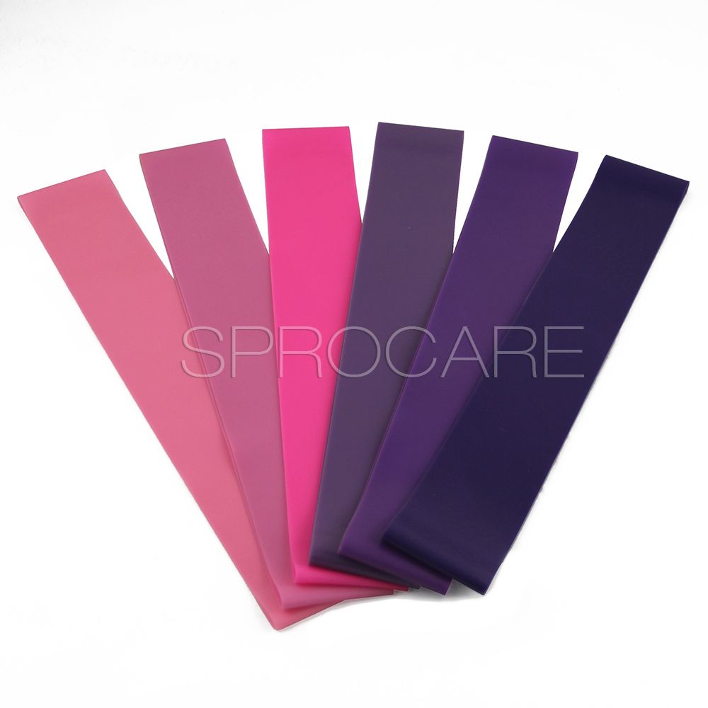 Fitness at-Home Workout Natural Latex Exercise Rubber Band Resistance Rubber Bands Set OEM 5 Pack
