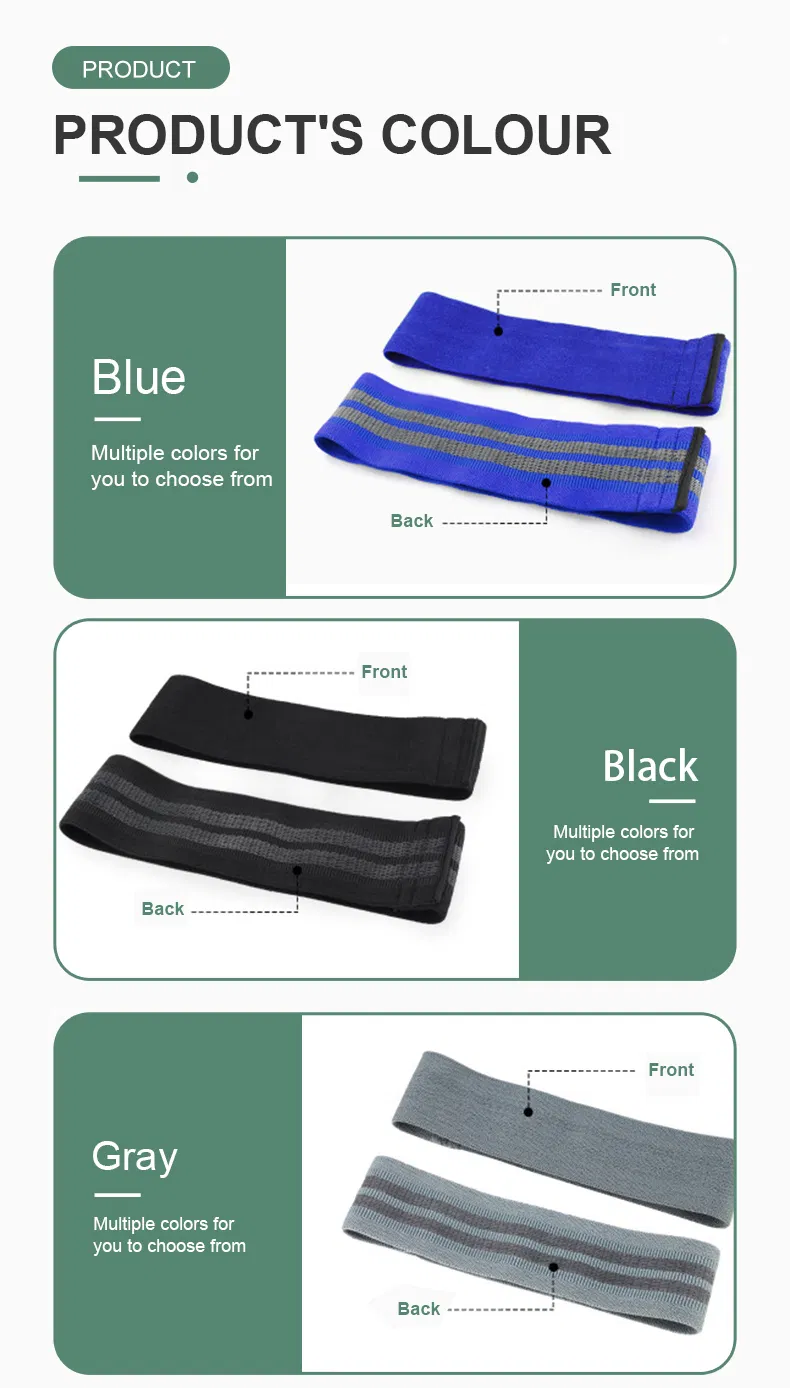 Fitness Durable Latex Free Booty Workout Hip Exercise Resistance Bands
