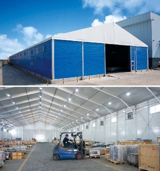 Flame Retardant Tent Warehouse for Storage, Durable Warehouse Tent for Sale