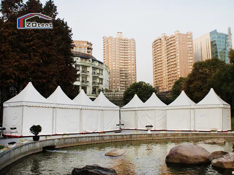 Full PVC Cover Sunproof Canopy Tent 5X5 Small Pagoda Tent