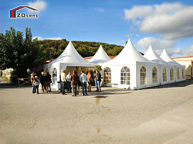 Full PVC Cover Sunproof Canopy Tent 5X5 Small Pagoda Tent