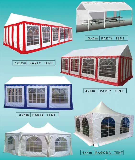 Green and White Heavy Duty Party Tent for 10 People