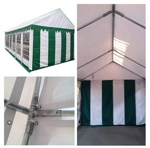 Green and White Heavy Duty Party Tent for 10 People