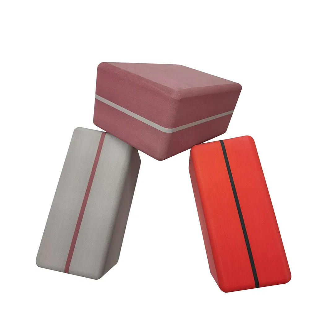 High Density Yoga Bricks to Improve Spine Flexibility for Yoga & Pilates, Light Weight, Anti-Slip Surface, Extra-Durable