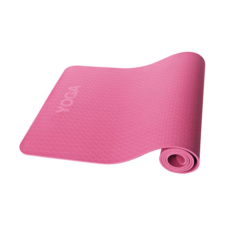 High Quality Durable Cheap Price Pink TPE Yoga Mat Roll