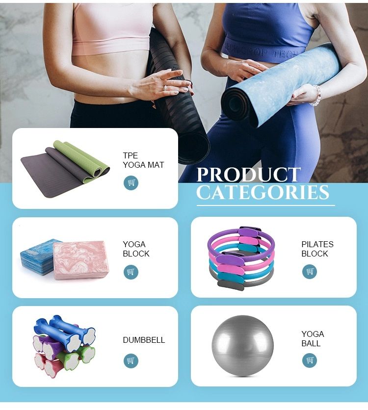 High Quality Durable Cheap Price Pink TPE Yoga Mat Roll