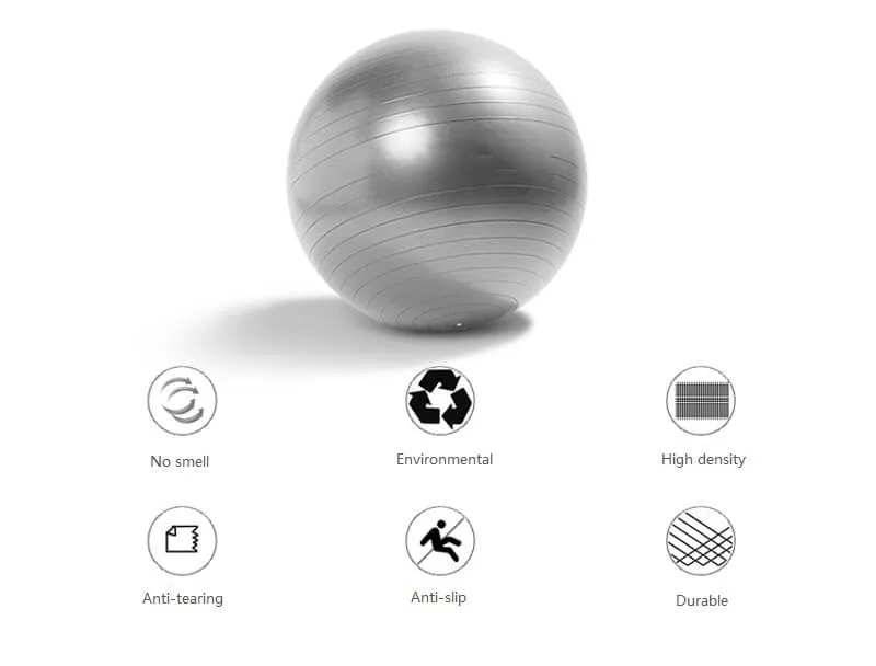 Home Gym Sports Goods Pilates Fitness Equipment 55cm PVC Anti Burst 65cm Yoga Ball