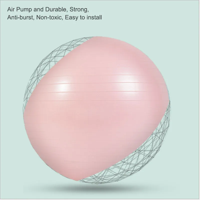 Home Gym Sports Goods Pilates Fitness Equipment 55cm PVC Anti Burst 65cm Yoga Ball