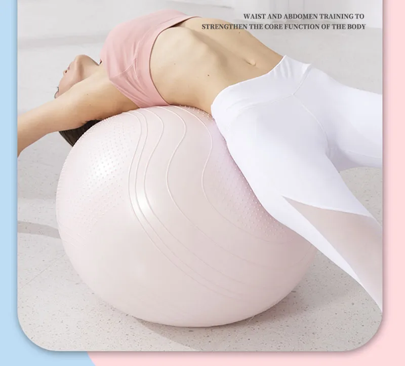 Home Gym Sports Goods Pilates Fitness Equipment 55cm PVC Anti Burst 65cm Yoga Ball
