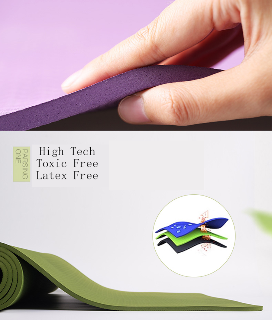 Hot New Products 4mm TPE Yoga Mat 173*61cm with Color Card Print Custom Logo at Wholesale Price