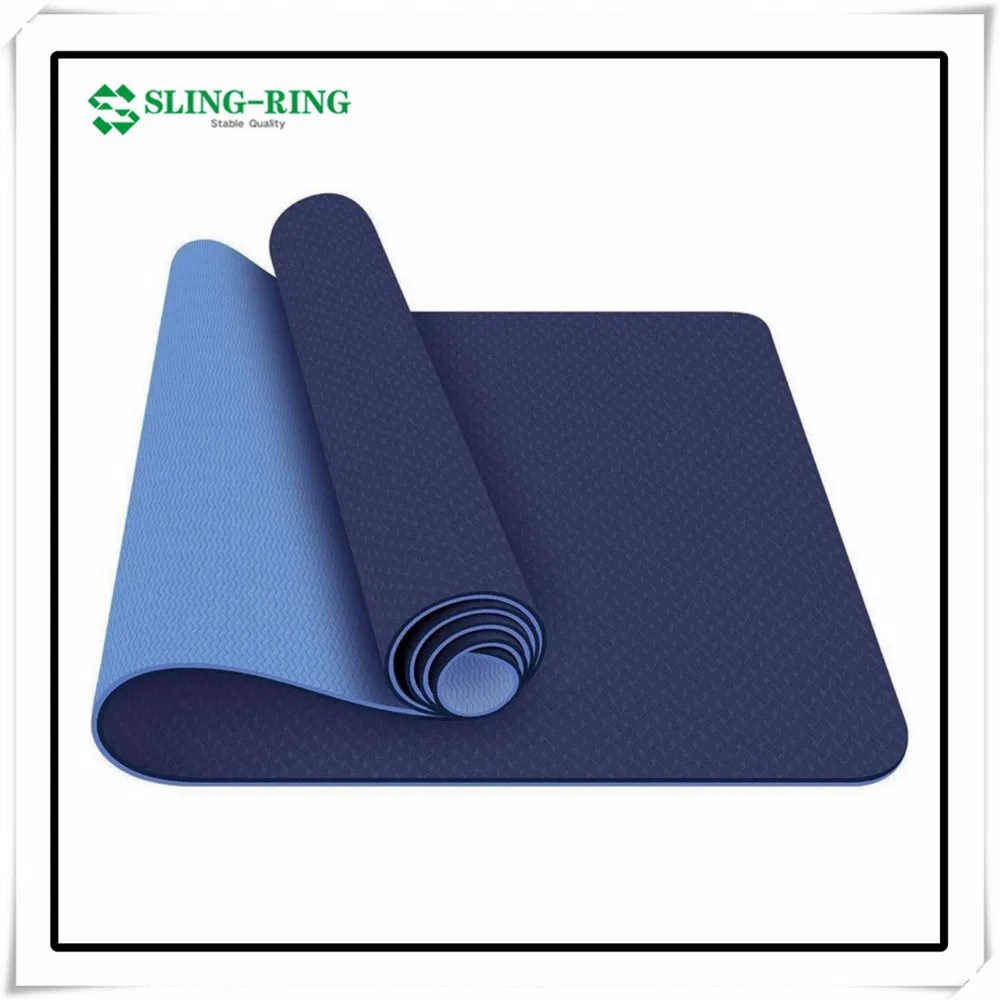 Hot Sale Customize Logo PU Leather Yoga Mat Rubber Eco-Friendly Durable Reversible Anti Slip Organic Yoga Mat