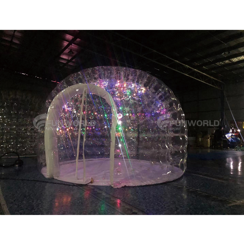 Hot Sale LED Light Inflatable Bubble Tent Igloo for Sale