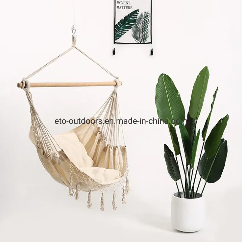 Hot Sale Outdoor Macrame Hanging Swing
