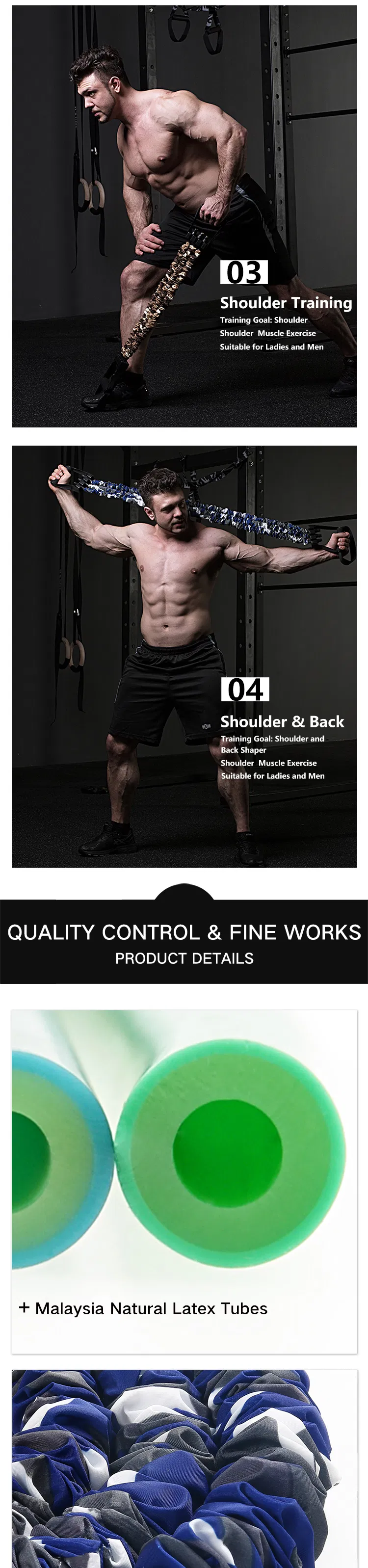 Hot Sale Wholesale Rts Full Body Exercise Training Chest Expander Resistance Band