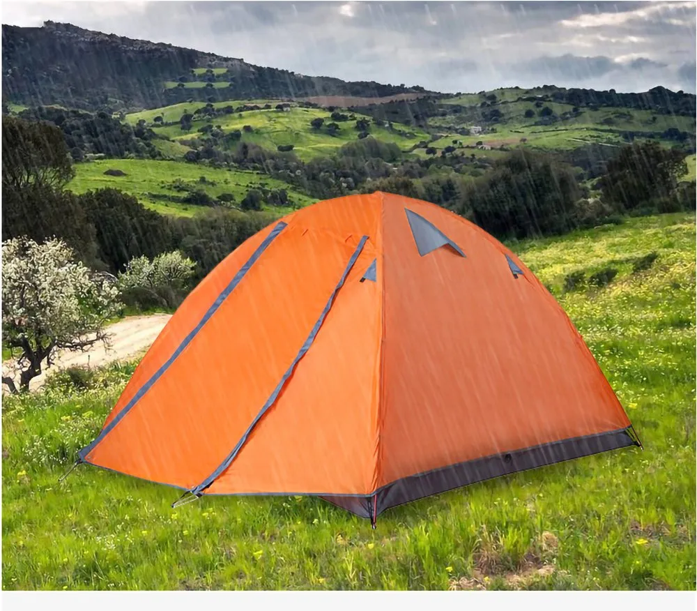 Large Space Aluminum Alloy Fast Opening Camping Tent 3 Person Wp22002