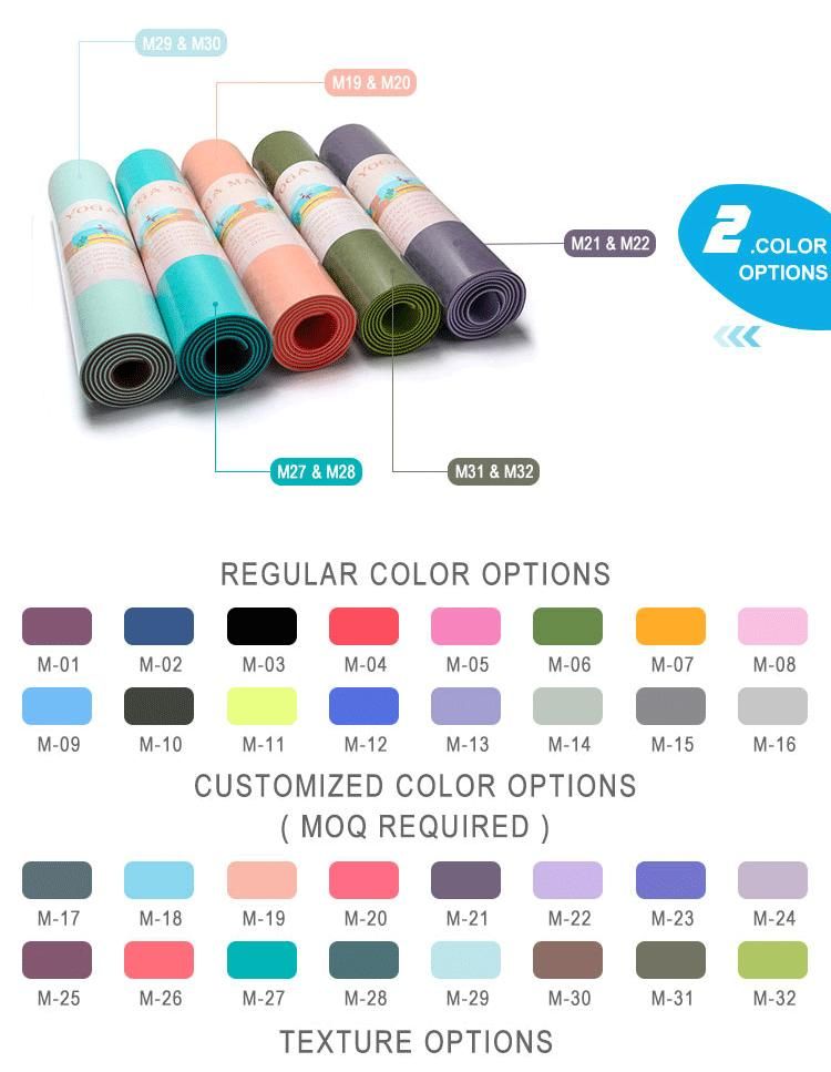 Made in China Waterproof Fitness Natural Rubber Resistance Yoga Mat