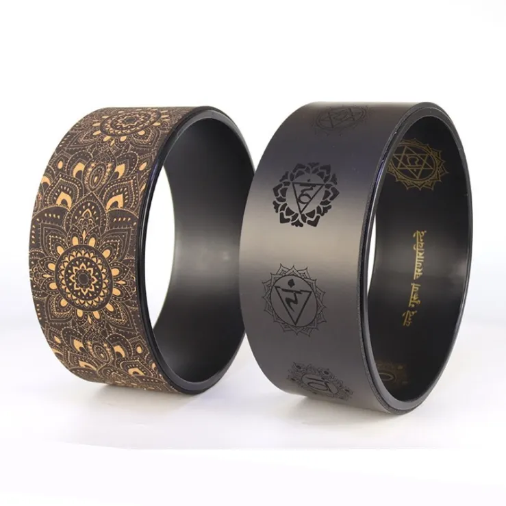 Massage Body Pilates Roller Gym Workout PU Balance Yoga Wheel