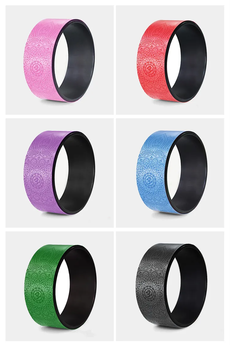 Massage Body Pilates Roller Gym Workout PU Balance Yoga Wheel