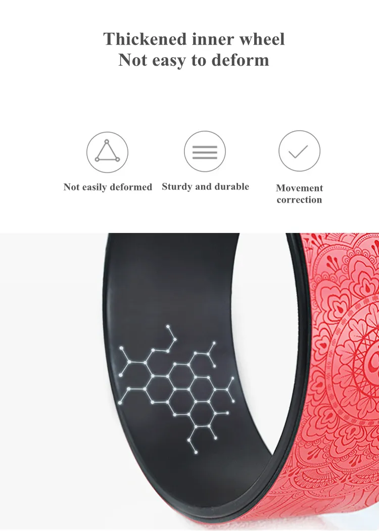 Massage Body Pilates Roller Gym Workout PU Balance Yoga Wheel