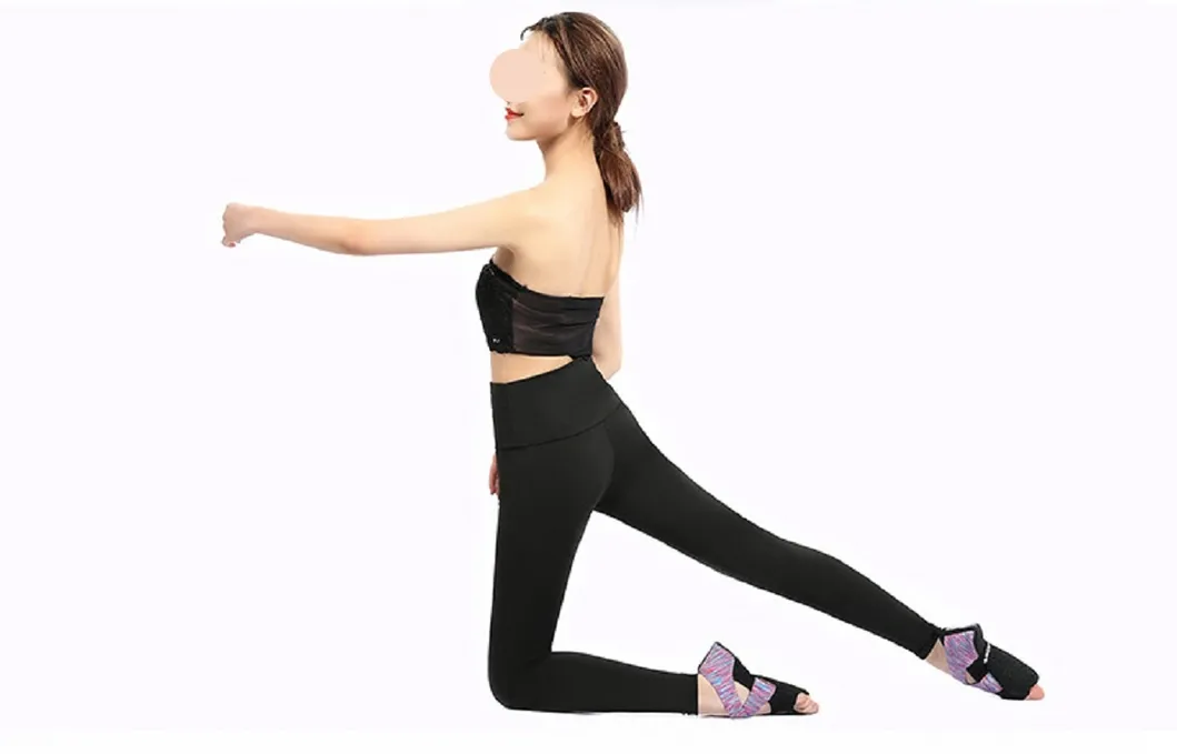 Non Slip Socks Women Breathable Toeless Socks Gym Fitness Aerial Yoga Dancing Pilates Socks Ladies Sport Inner Socks Esg16378"