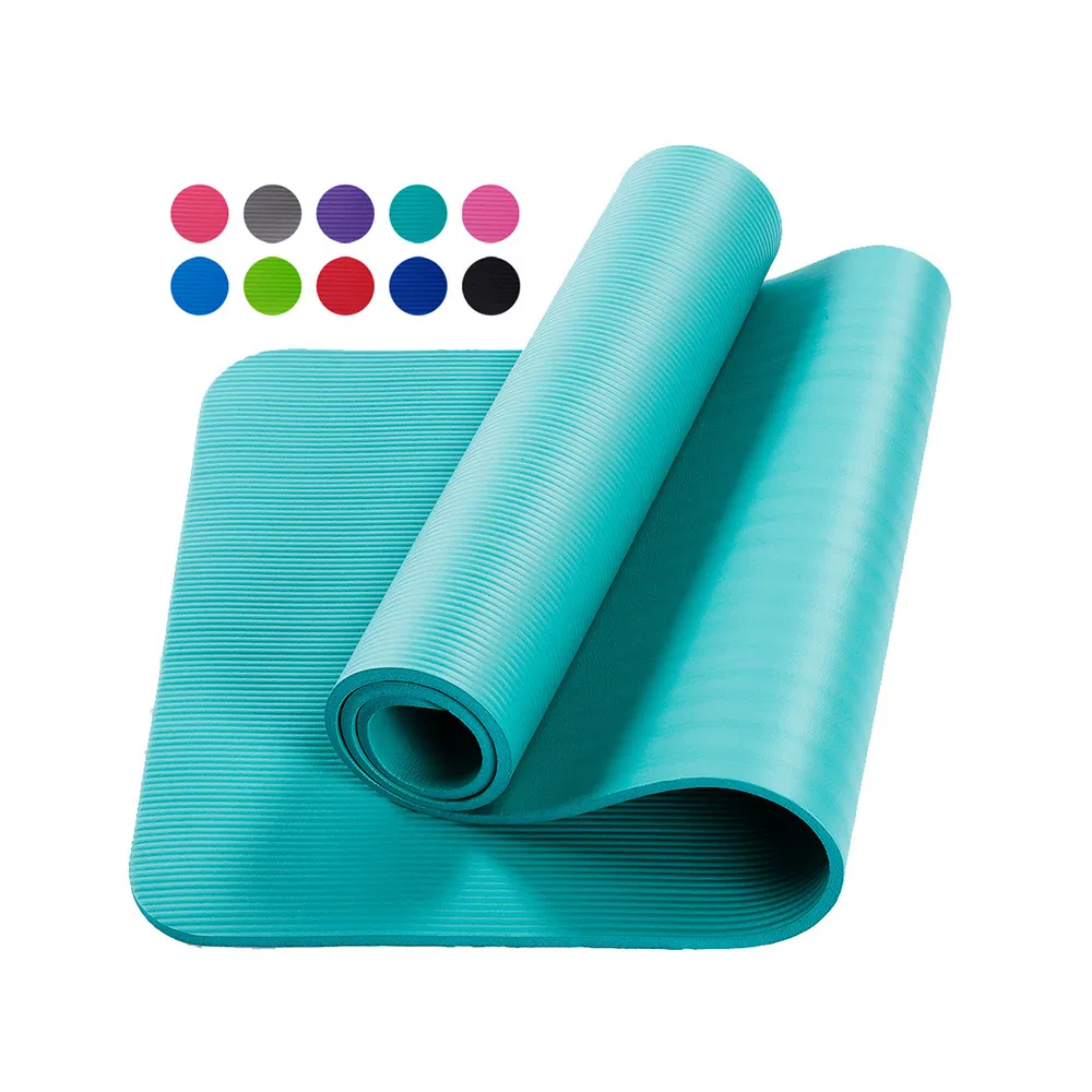 Non-Slip Yoga Mat - Durable 10 mm Thickness Yoga Pilates Exercise Fitness & Floor Workouts Esg13177