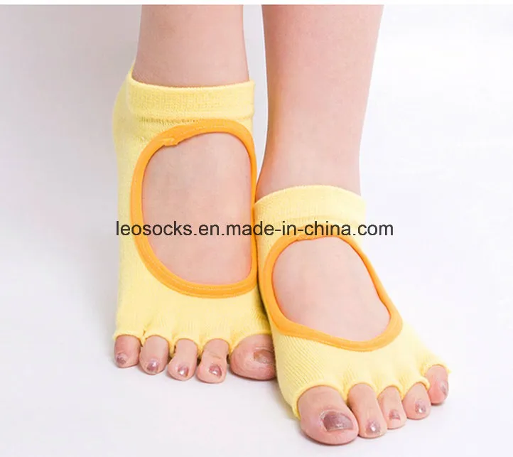 Open Toe Half Foot Fashion New Design Lady Yoga Socks