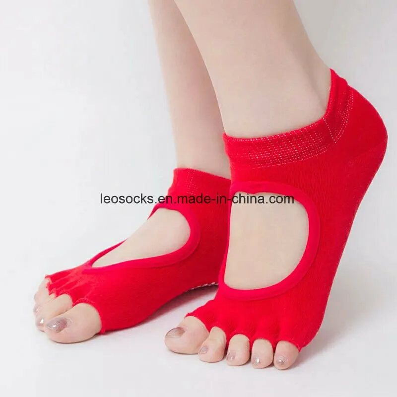 Open Toe Half Foot Fashion New Design Lady Yoga Socks